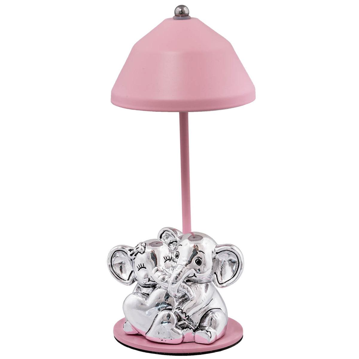 Bagutta Lampada LED USB Coppia di Elefanti con Cuore Rosa 22 cm
