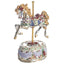 Bagutta Carillon Musicale Cavallo Floreale Azzurro con Movimento Girevole 18 cm