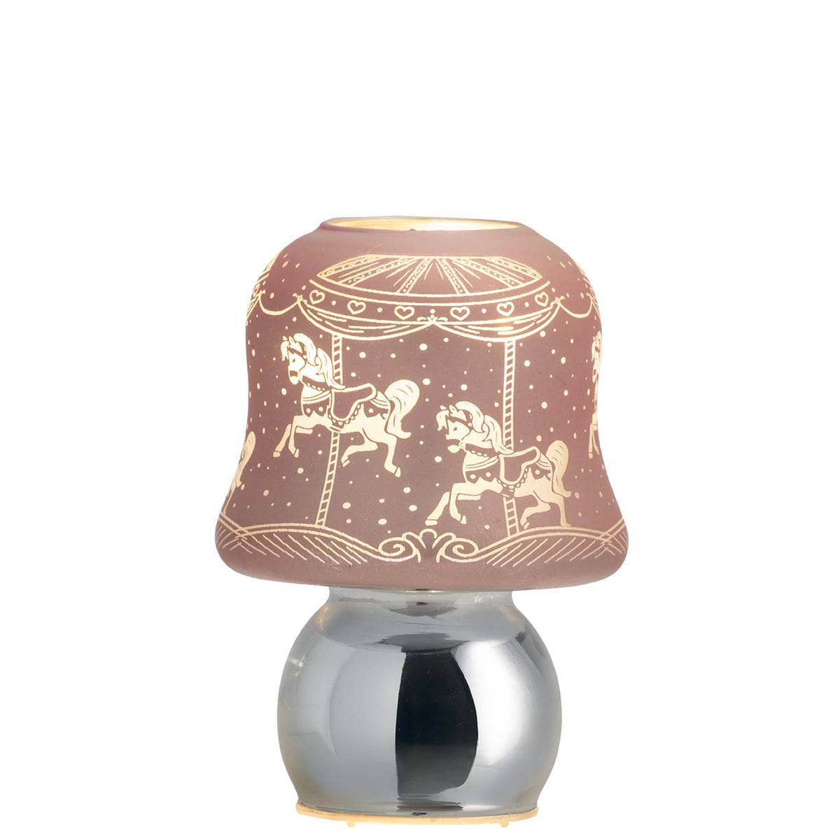 Bagutta Lampada LED da Comodino Cavallini Rosa con Telecomando e Batterie Incluse 15 cm