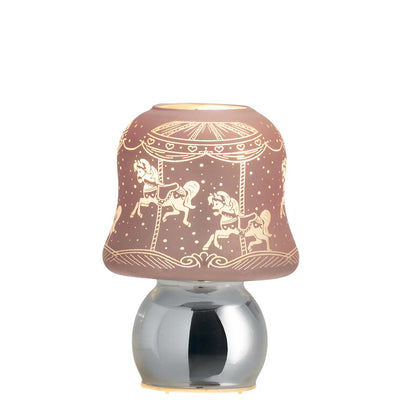 Bagutta Lampada LED da Comodino Cavallini Rosa con Telecomando e Batterie Incluse 15 cm
