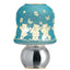 Bagutta Lampada LED da Comodino Orsetti Azzurra con Telecomando e Batterie Incluse 19 cm