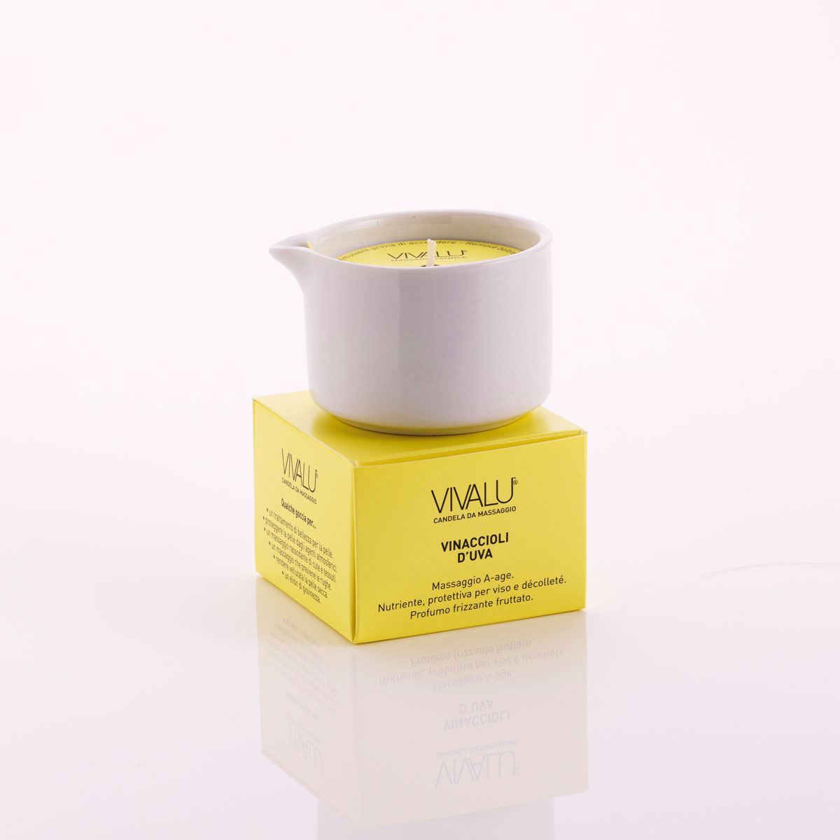 Vivalu Tribe E Candela da Massaggio Vinaccioli d'Uva Anti Age 100 ml