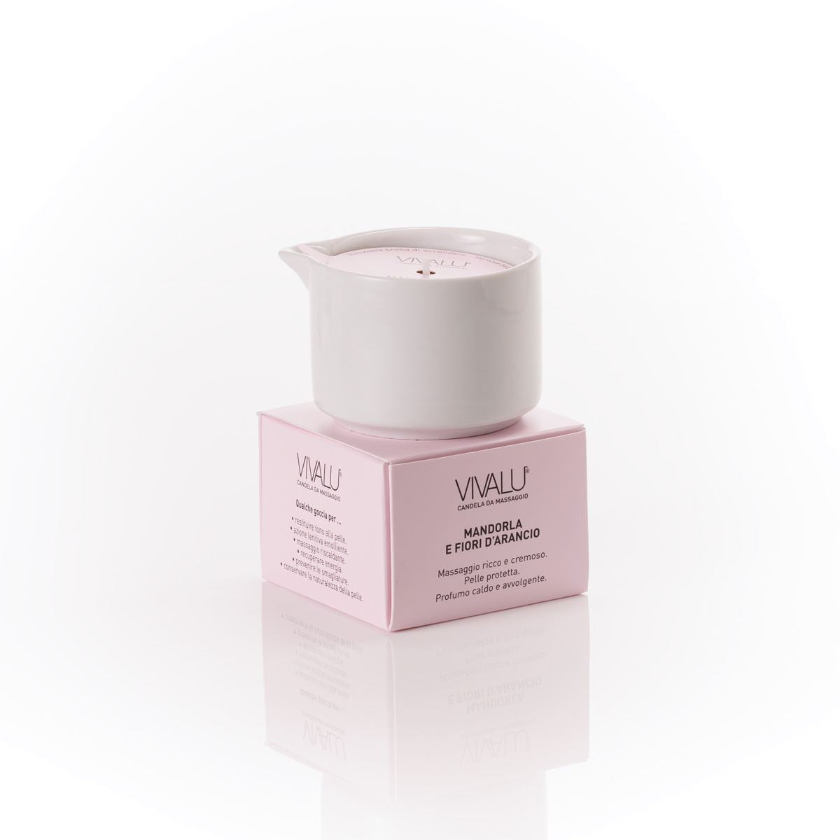Vivalu Tribe E Candela da Massaggio Mandorle e Fiori d'Arancio 100 ml