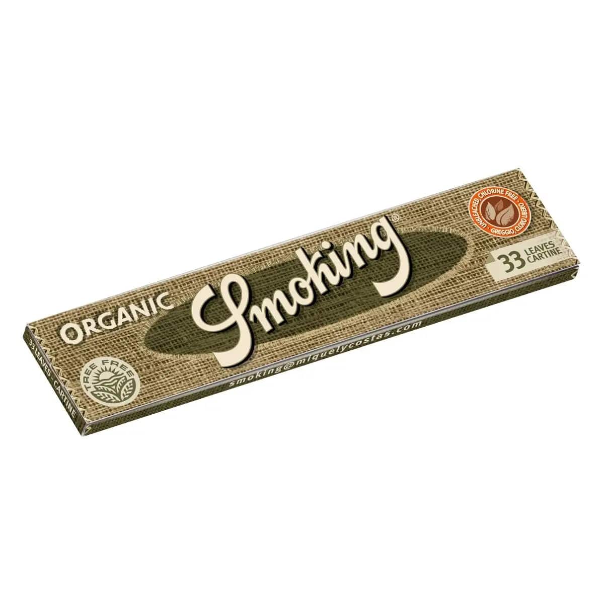 Cartine Smoking KS Organic 108x44mm in canapa biologica Type B, 50 libretti da 33 fogli