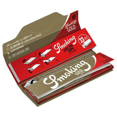 Cartine Smoking King Size Oro con filtri 24 libretti 66 fogli