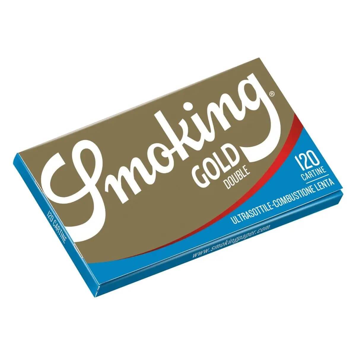 Cartine Smoking Oro Corte Doppie 70x37mm Type B, 25 libretti da 120 fogli