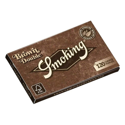 Cartine Smoking Brown Corte Doppie 70x37mm Type B non sbiancata, 25 libretti da 120 fogli