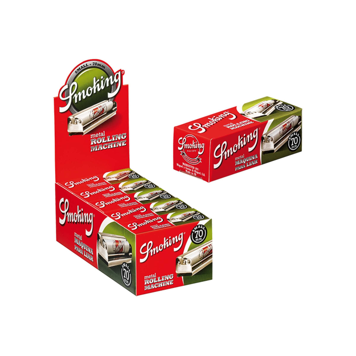 MACCHINETTA SMOKING METALLO 70 mm REGULAR