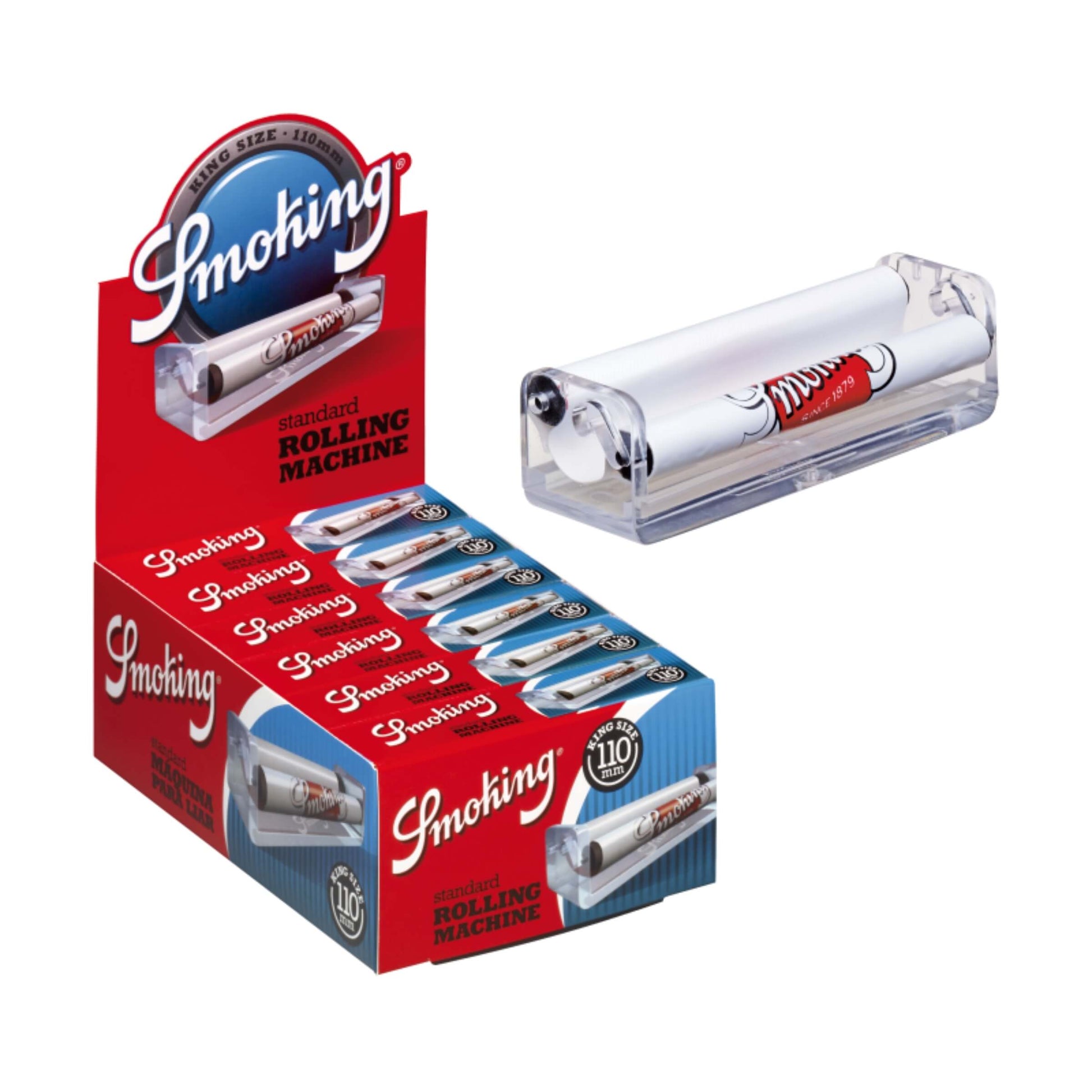 Macchinetta Smoking Plastica King Size 110mm per sigarette fatte a mano leggera