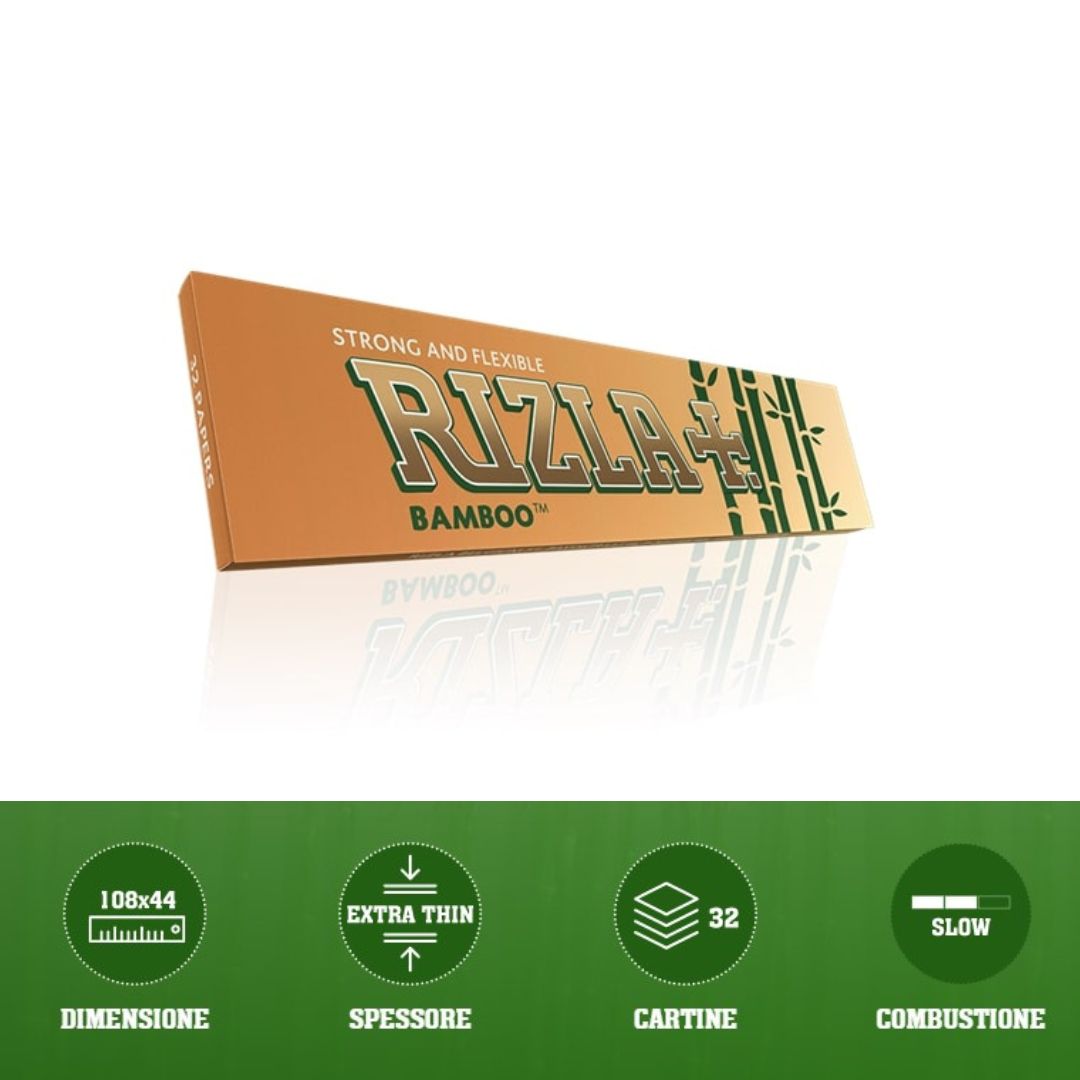 A00002001
CARTINE RIZLA BAMBOO KS SLIM (50 libretti x 32 fogli)