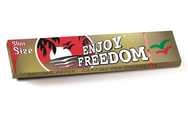Cartine Enjoy Oro King Size Slim 108x44mm - combustione bassa grammatura 12gr/mq Type B 50 libretti x 32 fogli