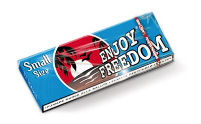 Cartine Enjoy Blu Corte 69x37mm - combustione bassa grammatura 12gr/mq Type B 66 libretti x 50 fogli