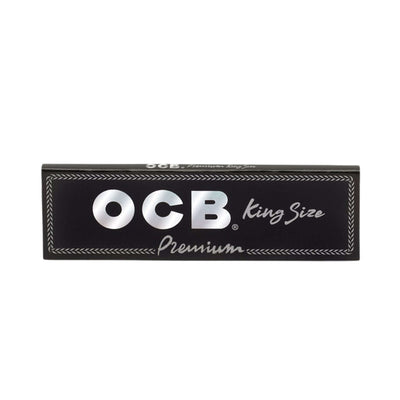 Cartine OCB Nere KS Slim ultra sottili e filigranate - grammatura 14g/m² combustione lenta 50 libretti x 32 fogli
