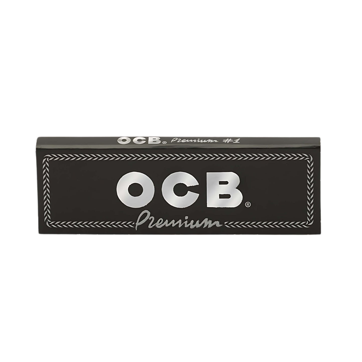 Cartine OCB Nere Corte ultra sottili e filigranate - grammatura 14g/m² combustione lenta ologramma 50 libretti x 50 fogli