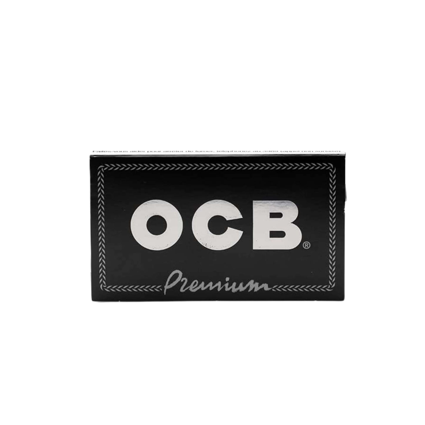 Cartine OCB Nere Corte Doppie ultra sottili e filigranate - grammatura 14g/m² combustione lenta con ologramma 25 libretti x 100 fogli