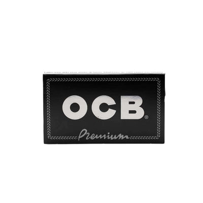 Cartine OCB Nere Corte Doppie ultra sottili e filigranate - grammatura 14g/m² combustione lenta con ologramma 25 libretti x 100 fogli