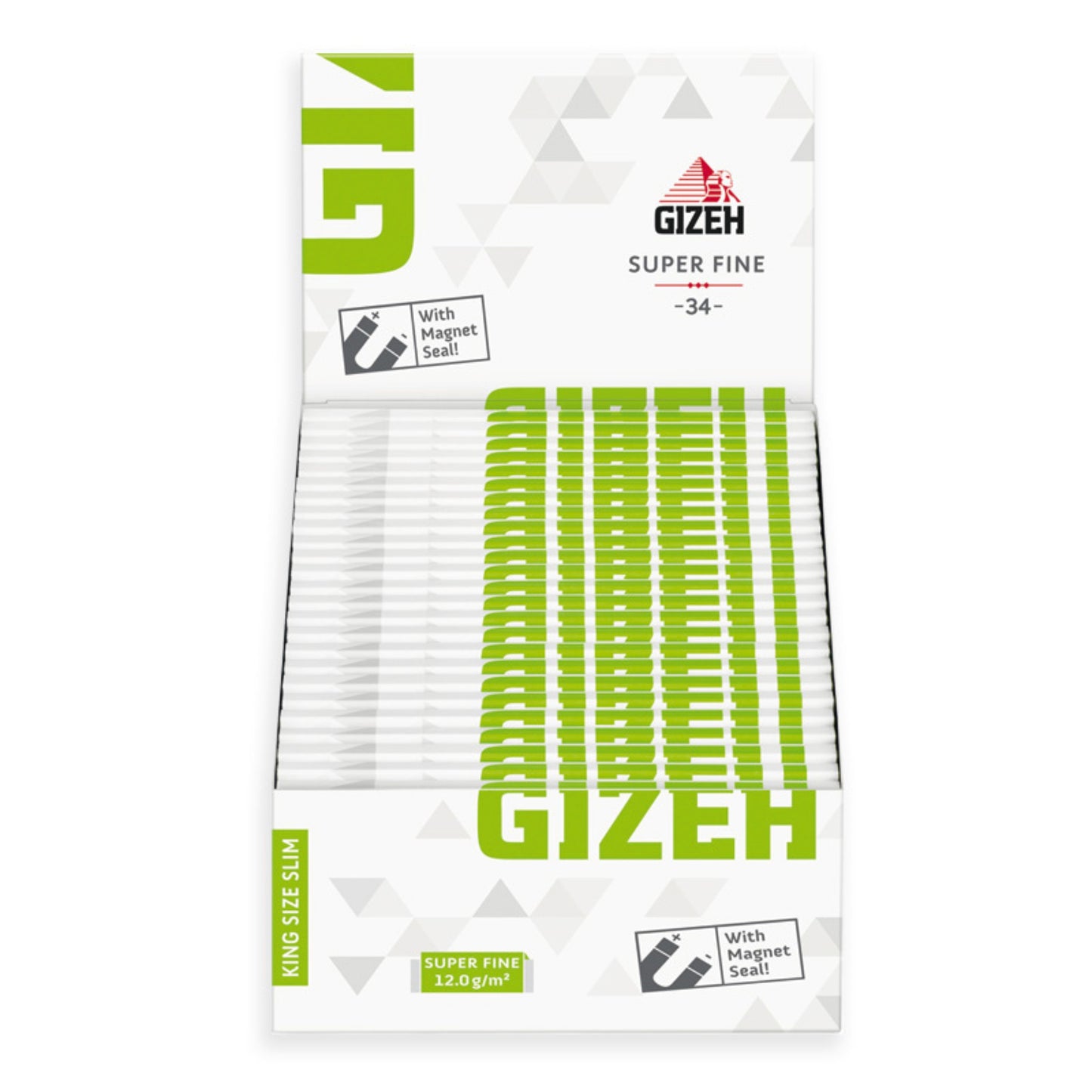 PROV-A03400029 CARTINE GIZEH MAGNET KS SLIM SUPER FINE (50 libretti x 34 fogli)