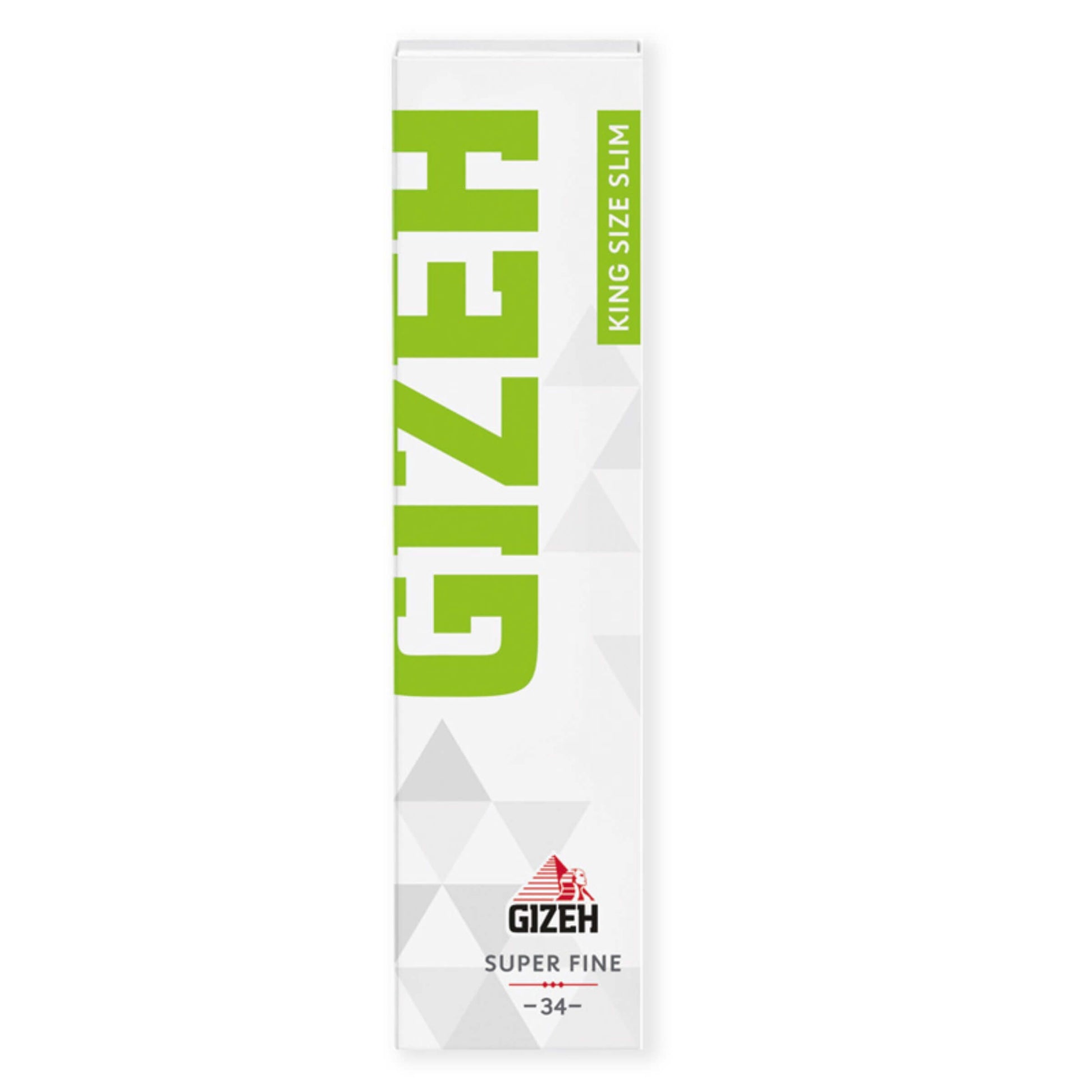 Cartine Gizeh Super Fine KS Slim in cellulosa mista canapa - grammatura 12g/m² chiusura magnetica 50 libretti x 34 fogli
