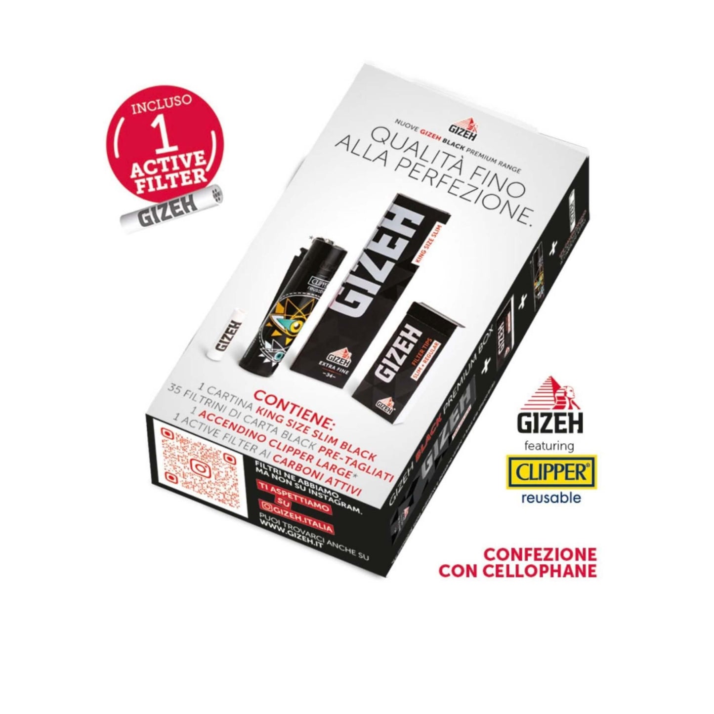 PROV-D00002601
BOX GIZEH PER DISTRIBUTORE ACCENDINO+FILTRI+CARTINE (75 astucci x 66 fogli)