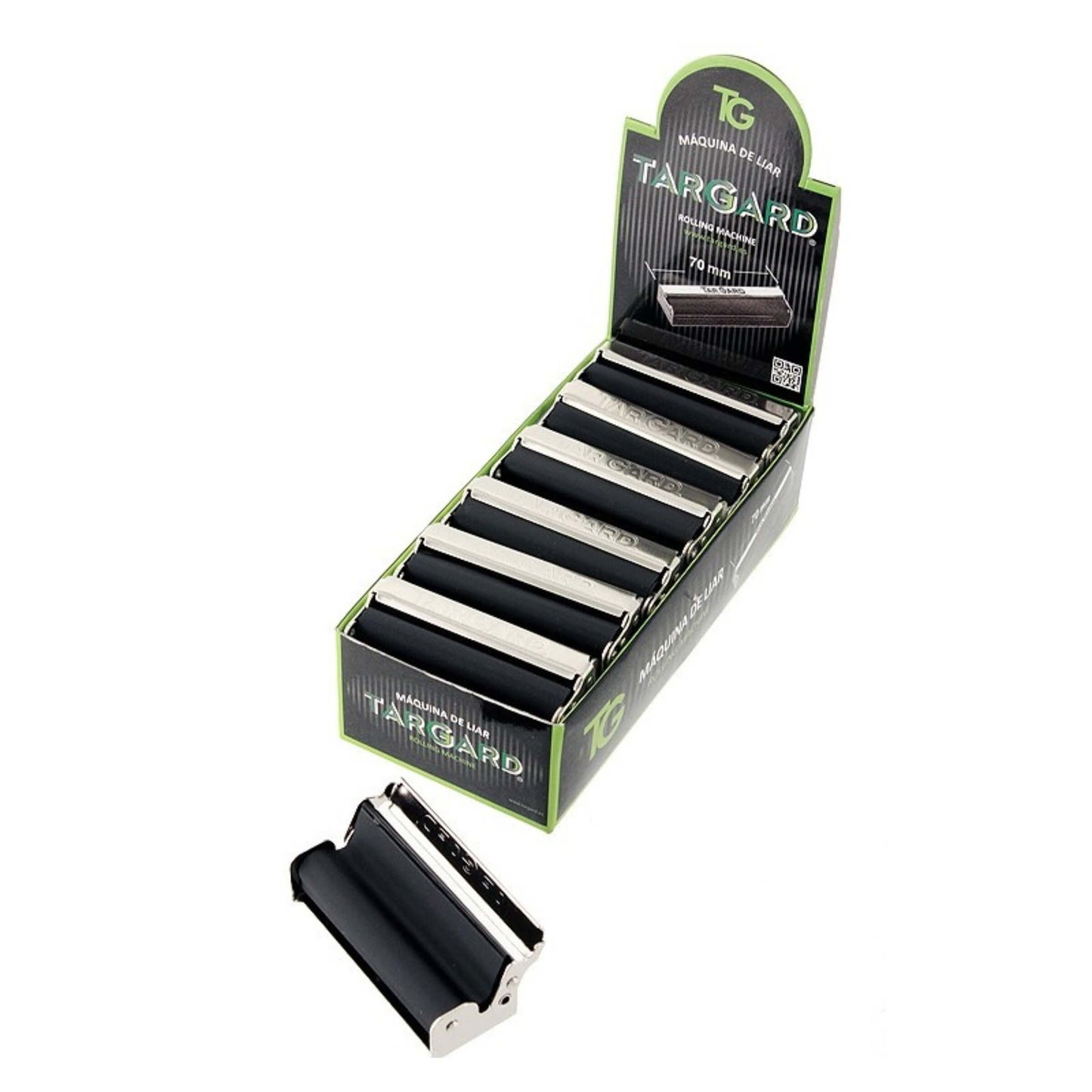 Macchinetta Targard in metallo 70mm per rollare sigarette robusta resistente