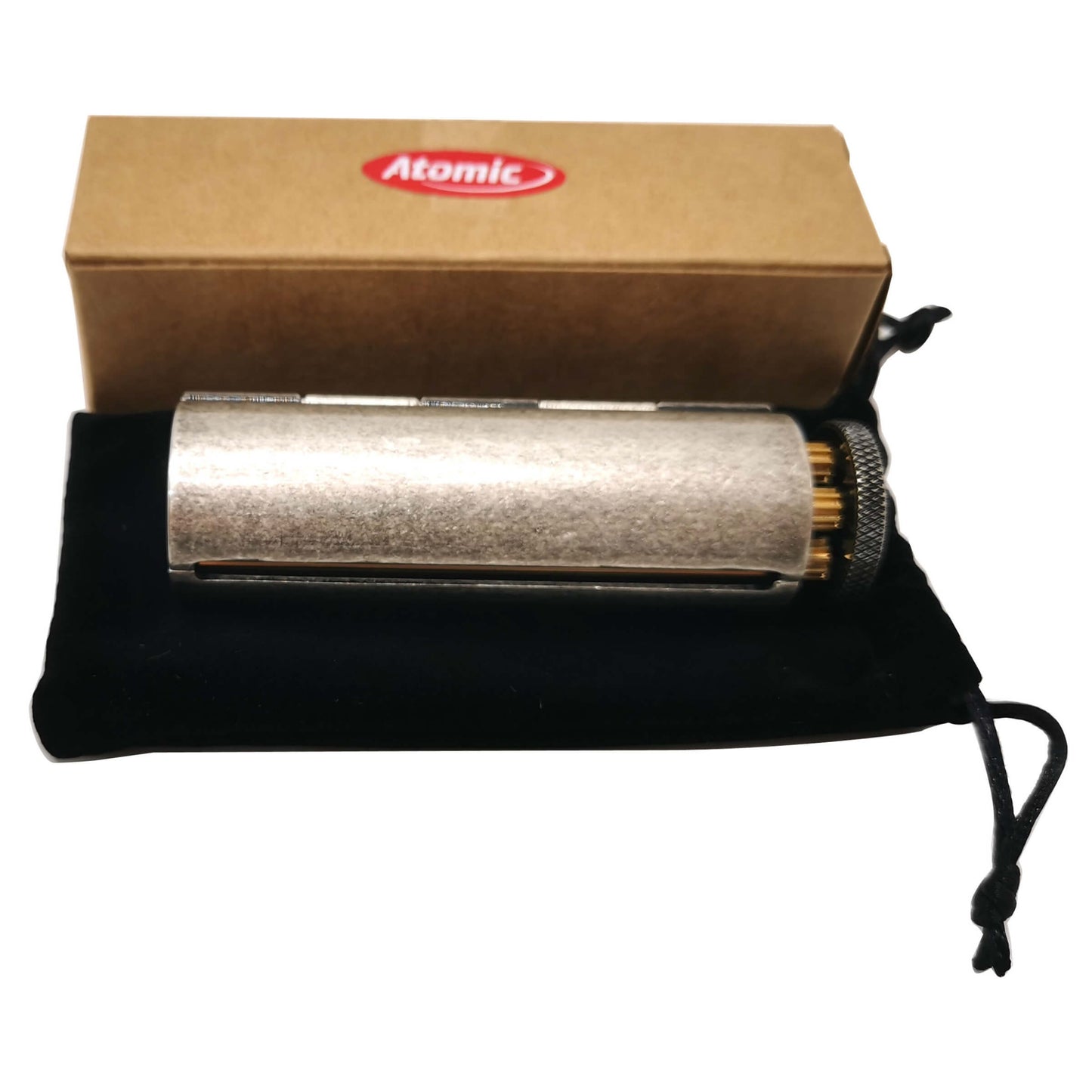 Macchina per Sigarette Atomic Roller 70mm in Metallo Cromato Stile Antico - 0125507