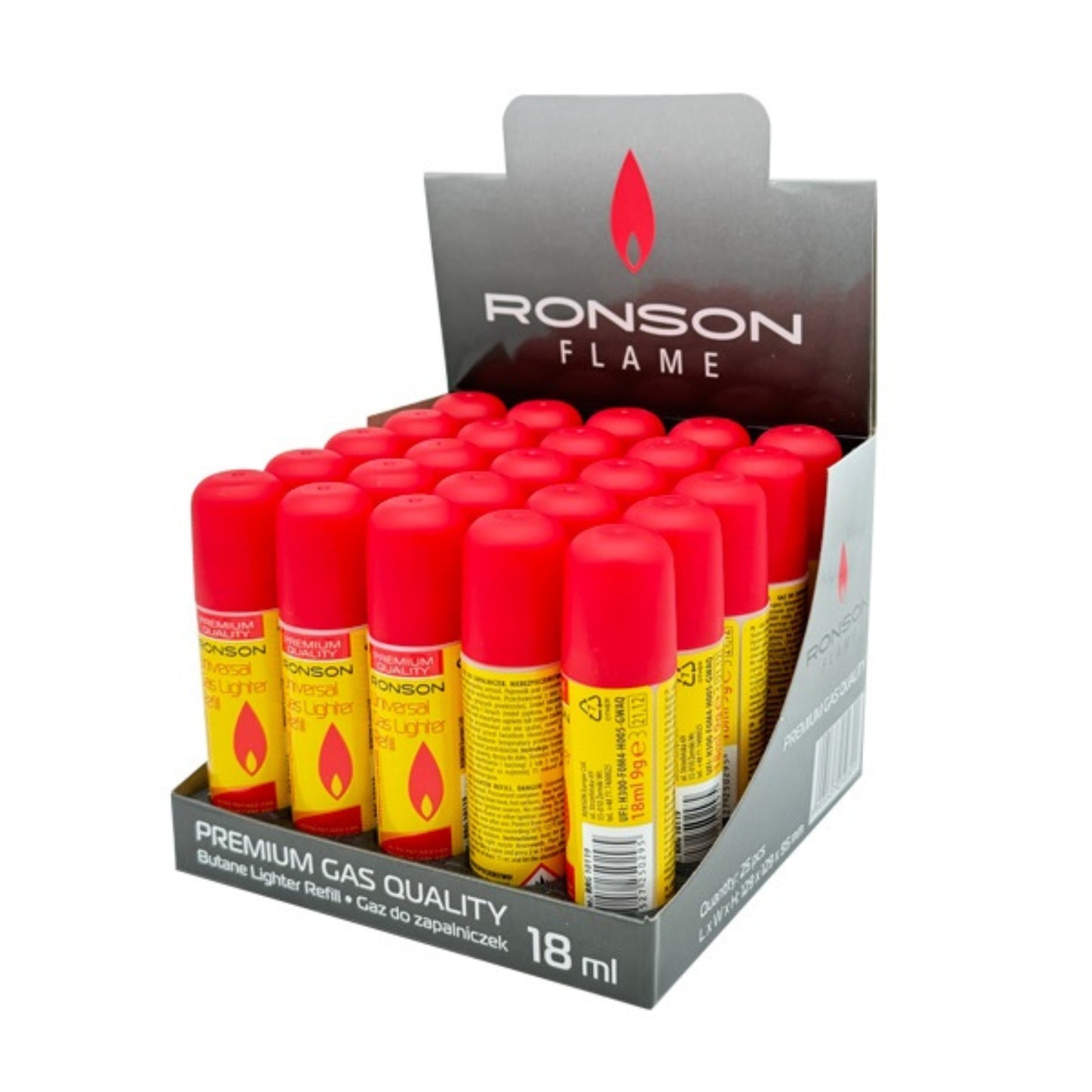 BOMBOLETTA DI RICARICA GAS RONSON 18ml