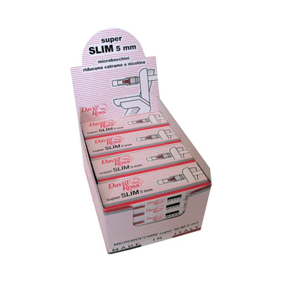 Microbocchini David Ross Slim 5mm filtro catrame nicotina confezione 24 pezzi