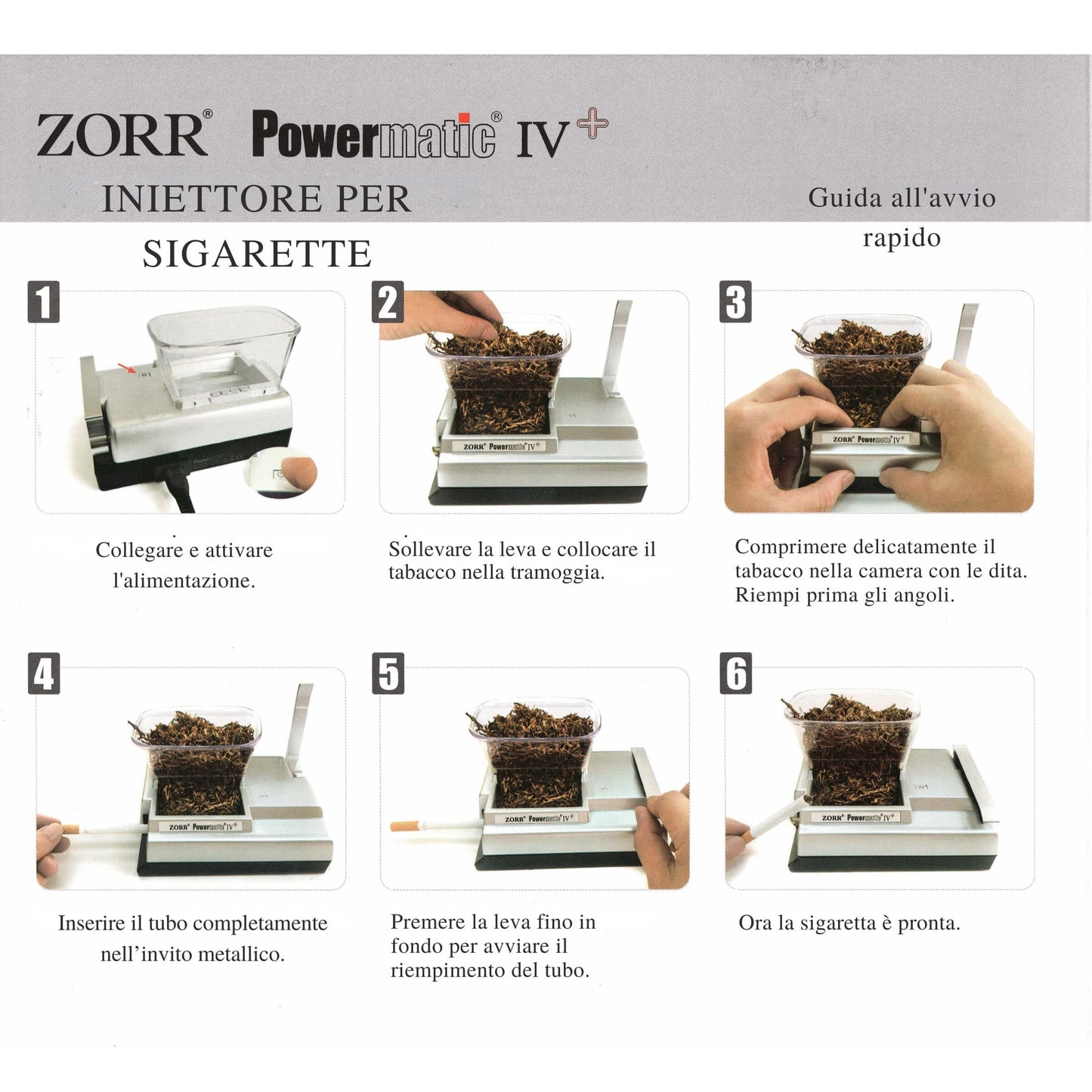 MACCHINETTA PER TUBETTI ELETTRICA ZORR POWERMATIC IV PLUS - 18119