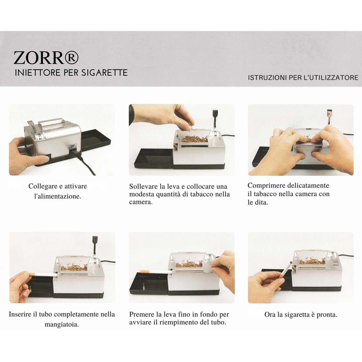 MACCHINETTA PER TUBETTI ELETTRICA ZORR POWERMATIC II PLUS - 18101