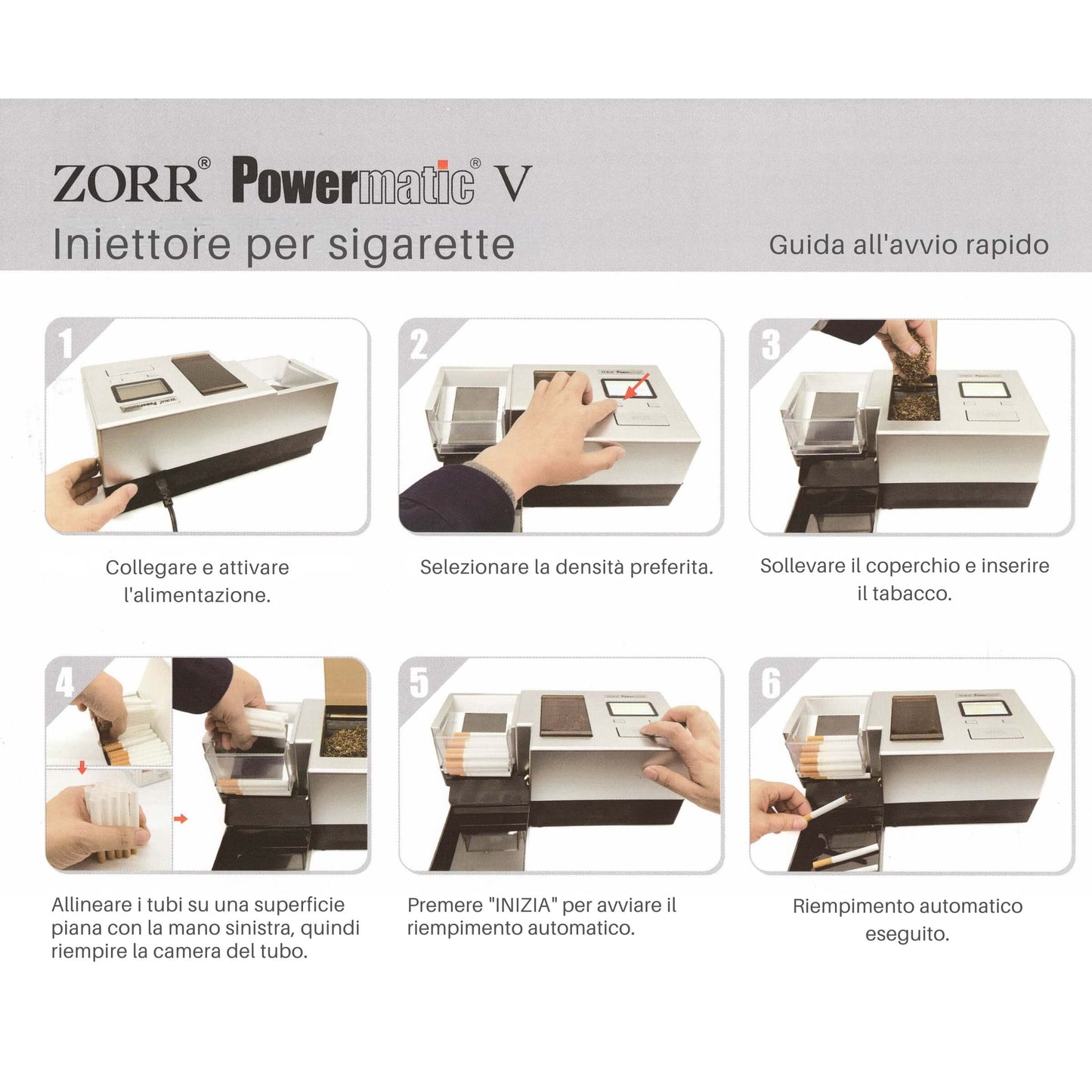 MACCHINETTA PER TUBETTI ELETTRICA ZORR POWERMATIC V - 18124