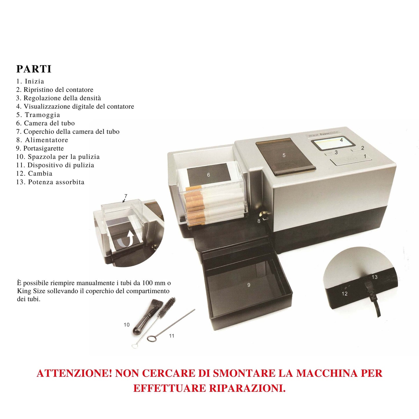 MACCHINETTA PER TUBETTI ELETTRICA ZORR POWERMATIC V - 18124