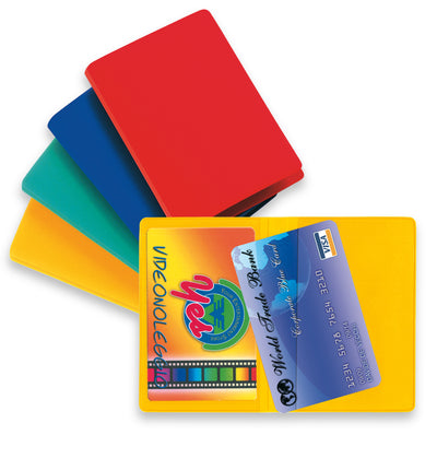 Card 2 Color Porta Carte PVC Colorato 2 Tasche 54x86 mm