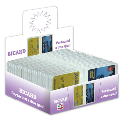890 Porta Tessere Bicard 2 Tasche in PVC Cristal