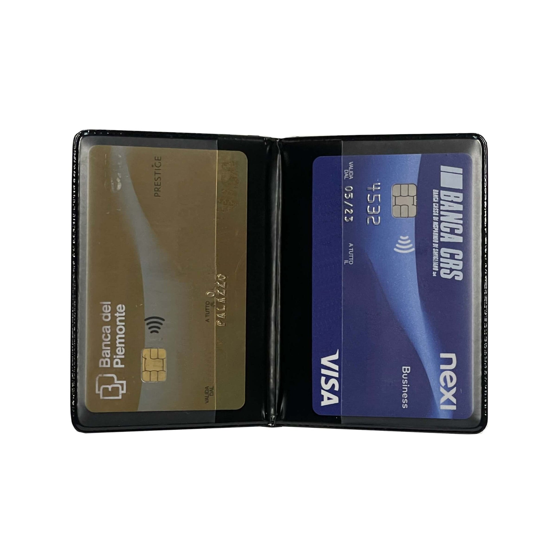 Portacard Bicard 890SCL simil pelle 2 scomparti RFID in PVC colorato 0,30 mm, formato a copertina