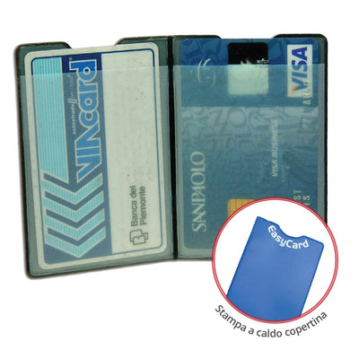 Portacard Easycard 900, 2 scomparti in PVC colorato 0,30 mm sagomato per estrazione facilitata