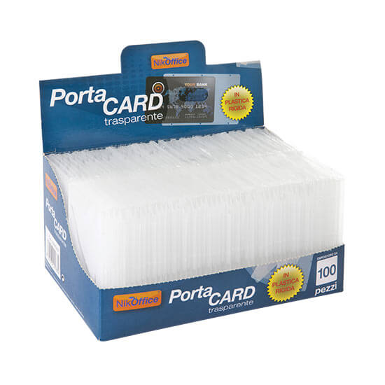 P.TA CARD RIGIDO 1 SCOMPARTO TRASPARENTI - 30NIK048/1