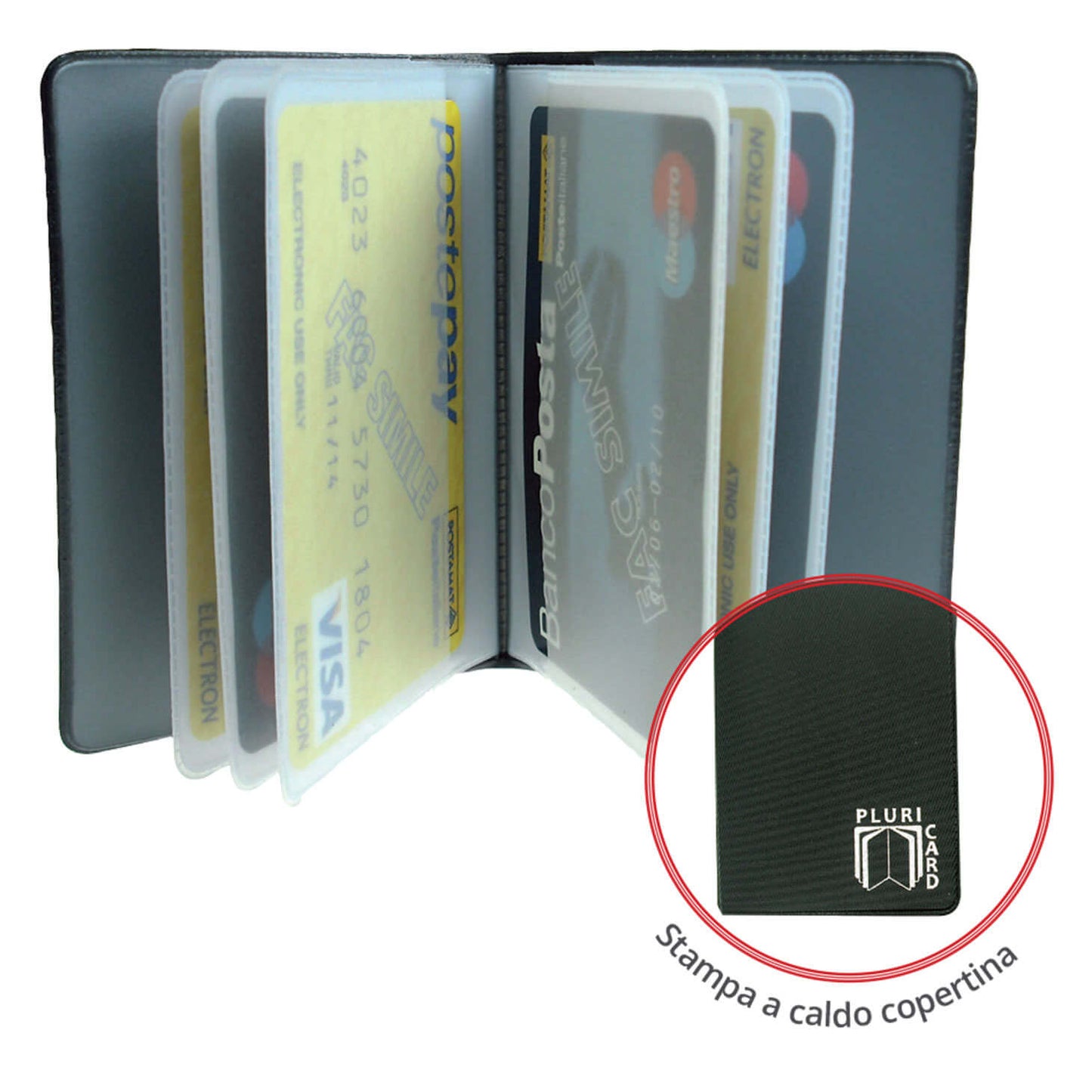 880  PLURICARD - P.TA CARD A LIBRO 14 SCOMPARTI