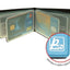 Portacard Alplast CardBook Pastello 1029P in PVC gommato colorato aperto a 12 scomparti