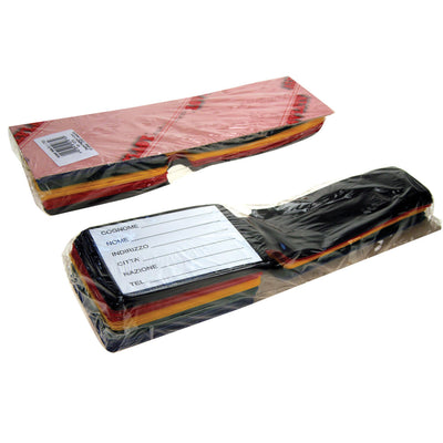 1073  SEGNA BAGAGLI - IN PVC CON TARGHETTA PORTA NOME