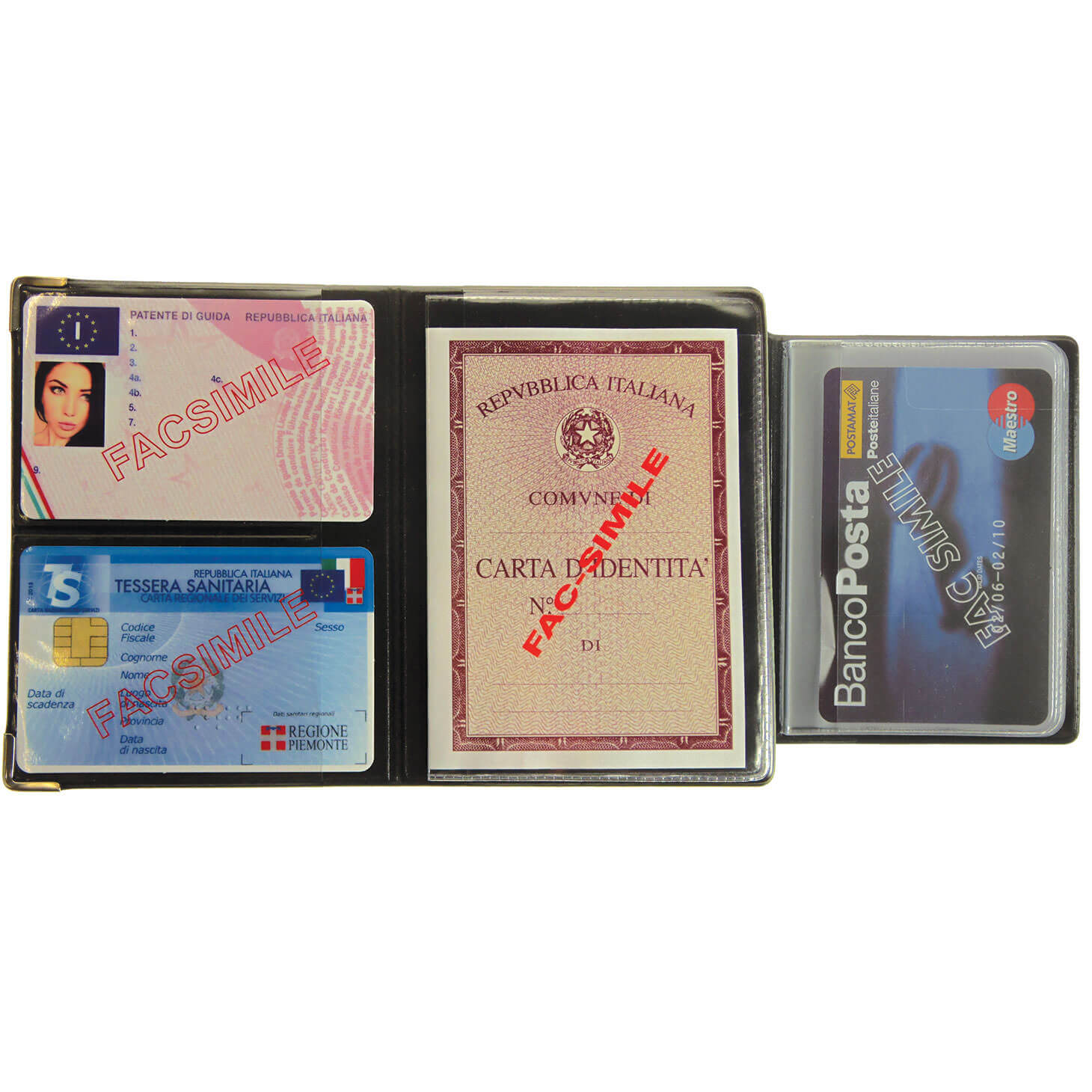 Portadocumenti Alplast Multicard Special 1060S in PVC sergè e similpelle con scomparti multipli