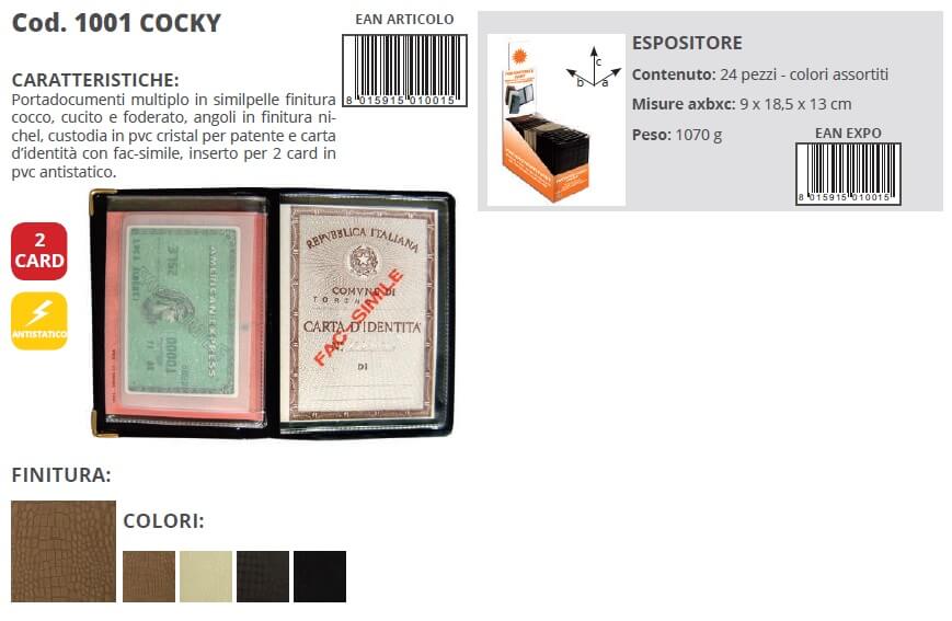 1001  COCKY SIMILPELLE - P.TA PATENTE, CARTA D'IDENTITA' E 2 CARD