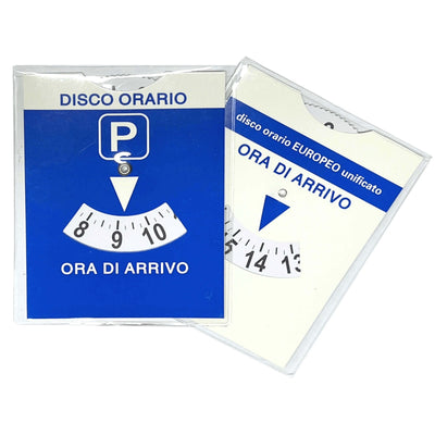 1022E Disco Orario Auto Europeo con Custodia in PVC 11,5 x 14,5 cm