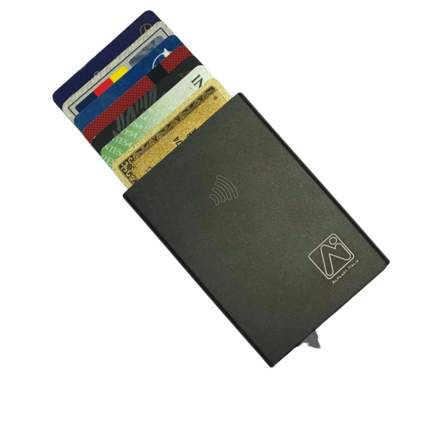 1028SCSafer Portacard RFID in Metallo per 6/7 Carte Contactless Custodia Anti Lettura
