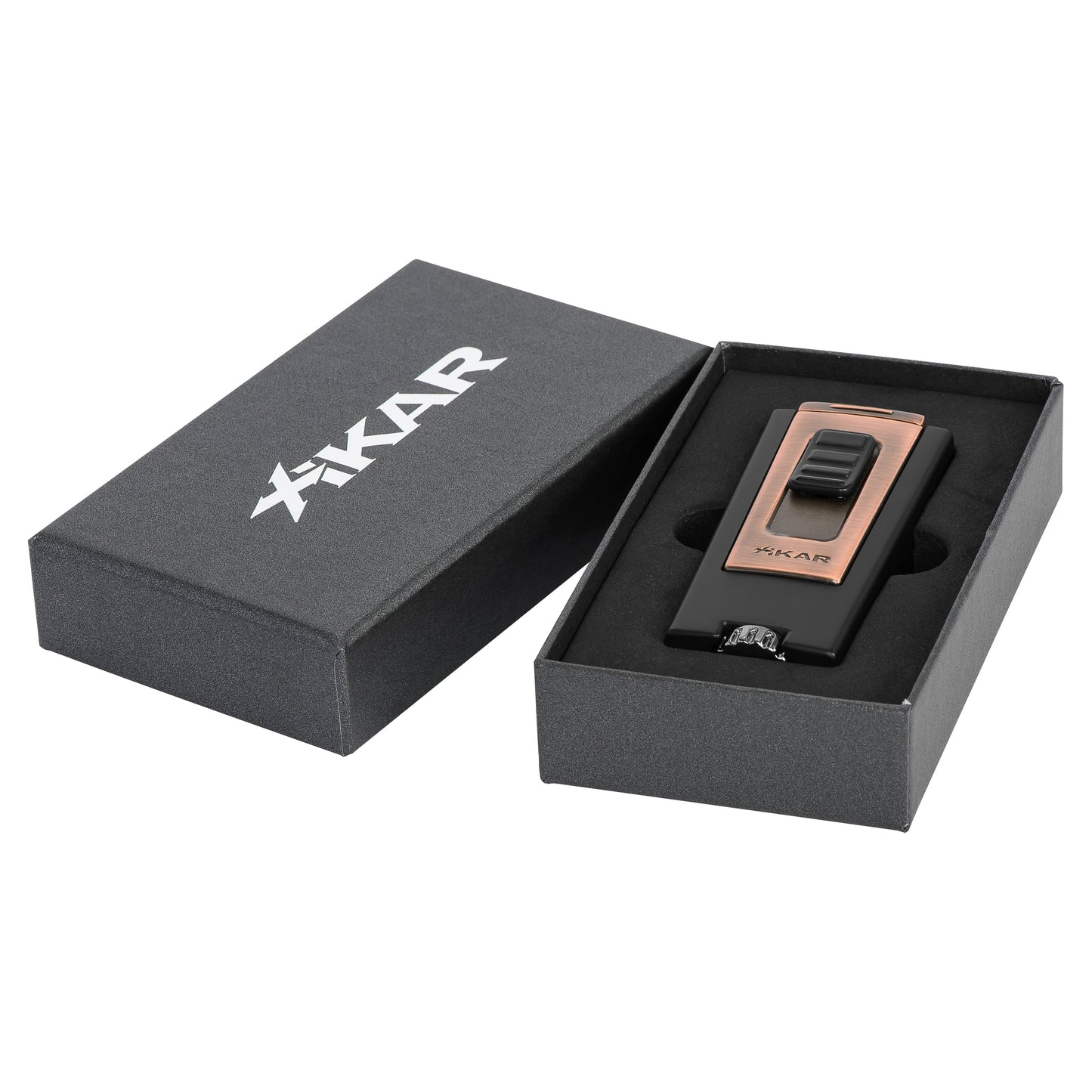 Xikar ACCENDISIGARI TREZO INLINE TRIPLE (545BKBZ) Black & Vintage Bronze