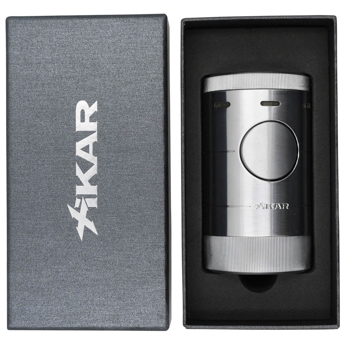 Xikar ACCENDISIGARI VOLTA QUAD TABLETOP (569SL) Silver