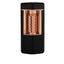 Xikar ACCENDISIGARI MERIDIAN TRIPLE SOFT FLAME (600BKRS) Black & Rose Gold