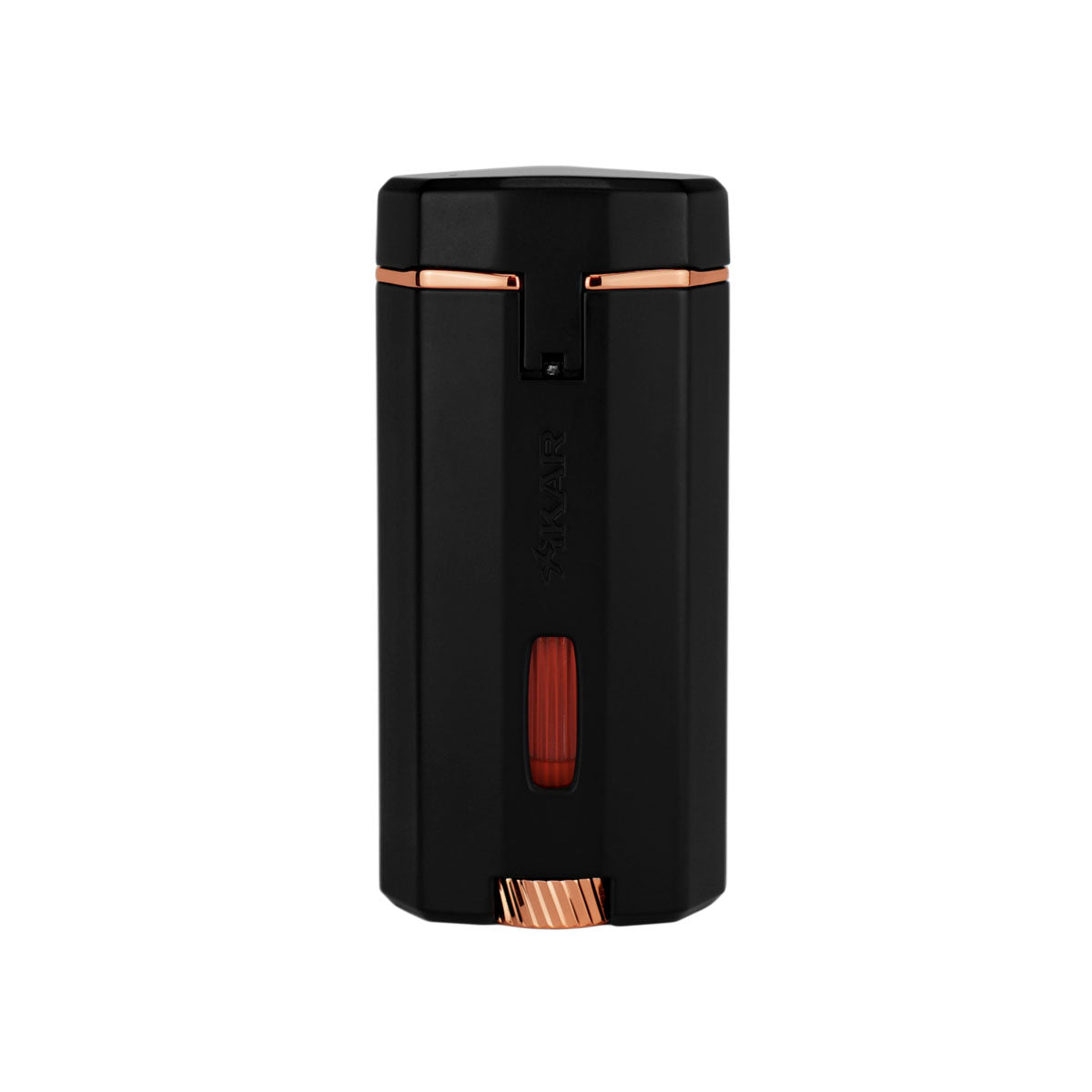 Xikar ACCENDISIGARI MERIDIAN TRIPLE SOFT FLAME (600BKRS) Black & Rose Gold