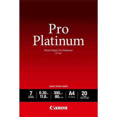 Canon - Carta fotografica Pro Platinum PT-101 - A4 - 20 Fogli - 2768B016