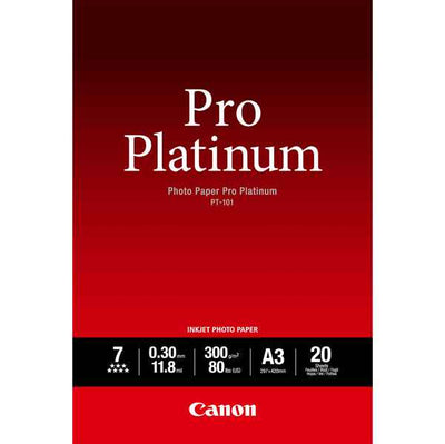 Canon - Carta fotografica Pro Platinum PT-101 - A3 - 20 Fogli - 2768B017