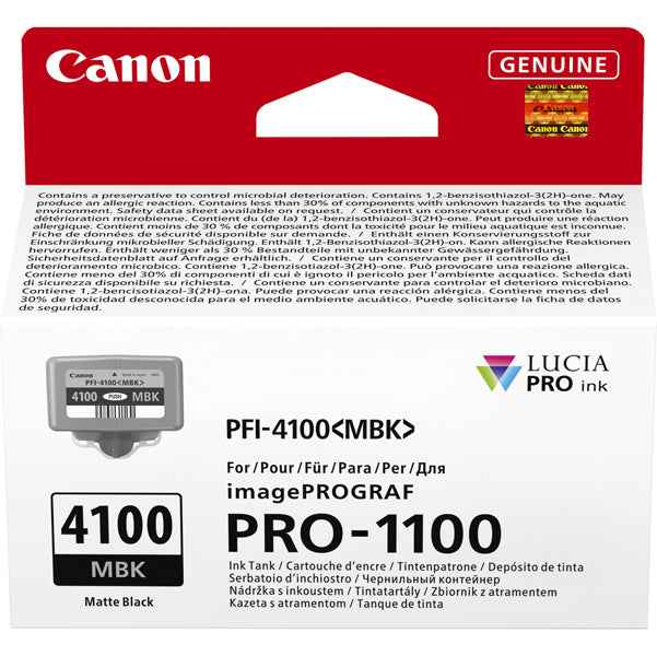 Canon - Cartuccia PFI-4100 - Nero Matte - 6776C001
